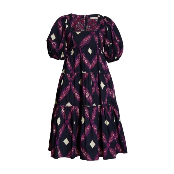 ULLA JOHNSON Nora midi dress Sz XS/2 - Picture 7 of 8